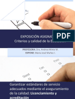 Garantizar Estándares de Servicio Adecuados Mediante El Aseguramiento de La Calidad - Licenciamiento y Acreditación - Mjmunoz