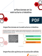 Imperfecciones en La Estructura Cristalina PDF