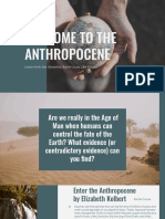 Welcome To The Anthropocene