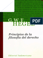 Hegel, G. W. F. - Principios de La Filosofía Del Derecho PDF