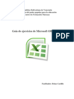 Guia de Ejercicios de Excel PDF