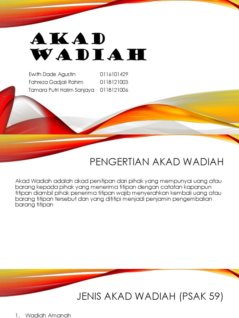 Akad Wadiah | PDF | Hukum