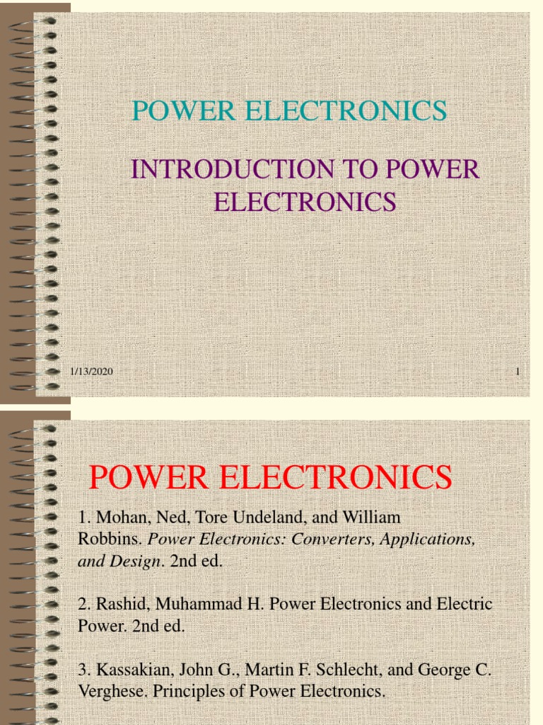 Power Electronics Overview | PDF | Power Electronics | Electric Power