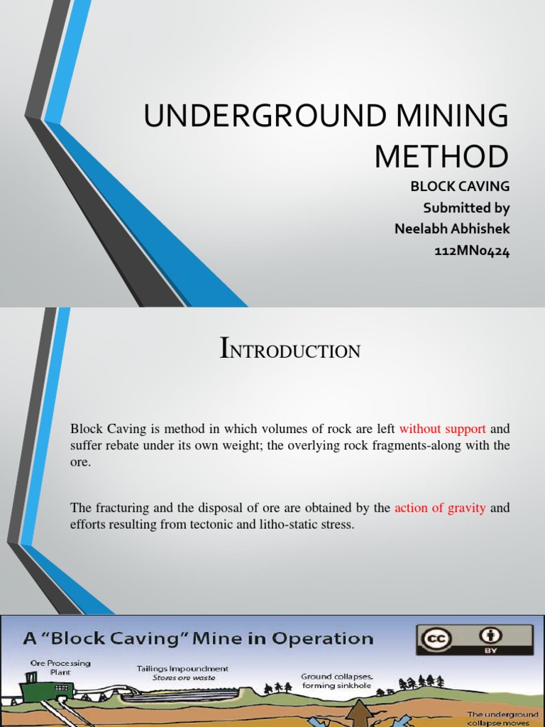 Block Caving Mining Method Overview | PDF | Economic Geology | Mining