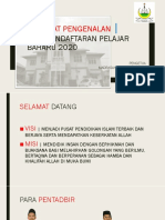 Taklimat Pengenalan Hari Pendaftaran