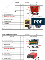 Electrical Welding Machine Checklist Title