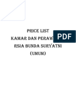 Price List Pasien Umum