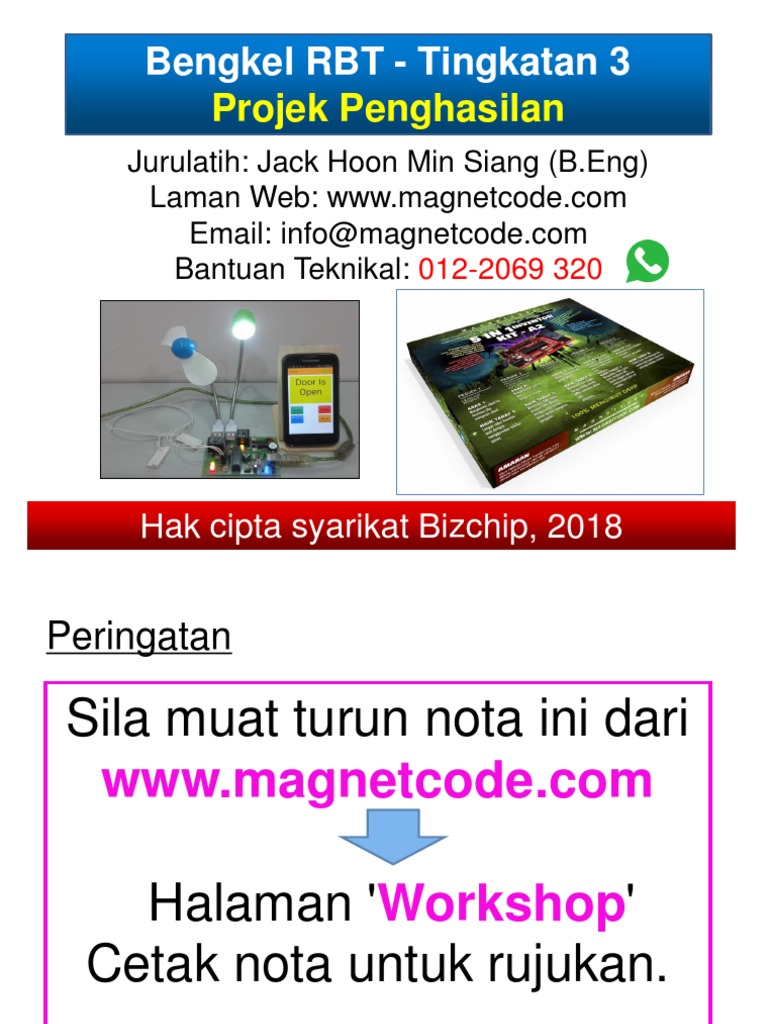 Panduan Projek RBT Tingkatan 3 | PDF