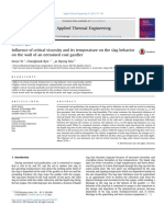 Influence of Critical Viscosity and Its Temperature On The Slag Behavior On The Wall of An Entrained Coal Gasifier