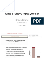 What Is Relative Hypoglycemia