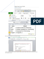 Mail Merge Dengan Word Dan Excel