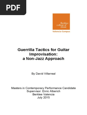 Guerrilla Tactics for Guitar Improvisation
