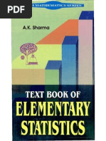 Text Book of Elementary Statistics