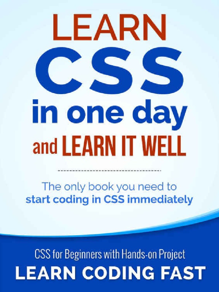Learn CSS in One Day and Learn It Well (Includes HTML5) - CSS For ...
