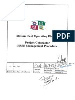 HSSE Management Procedure Overview