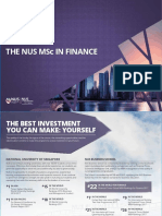 MSc in Finance at NUS: Your Pathway to a Career in Finance
