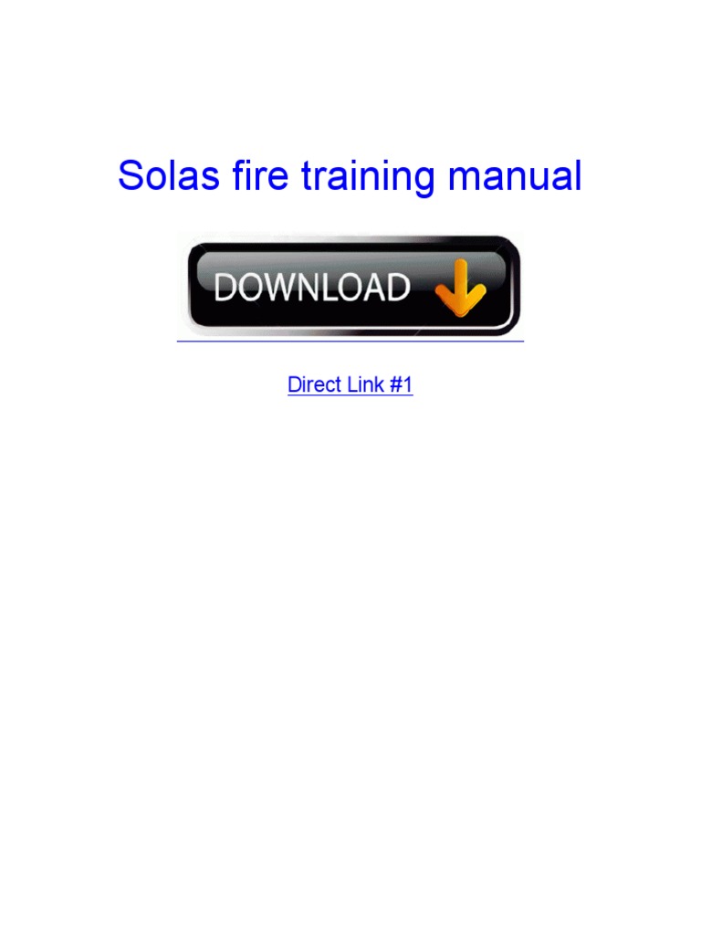 Solas Fire Training Manual PDF Microsoft Windows Operating System Families