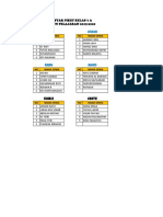 Jadwal Piket & Jadwal Pelajaran 1