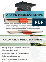 Aturan Penulisan Skripsi