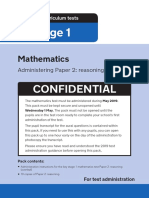 2019 ks1 Mathematics Administering Paper2 Reasoning