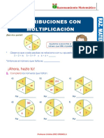 Distribuciones Con Multiplicación para Tercer Grado de Primaria