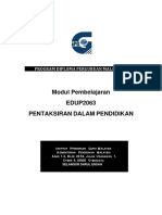 Modul PDPM EDUP2063 - Pentaksiran Dalam Pendidikan