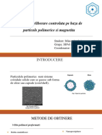 Sisteme de Eliberare Controlata Pe Baza de Magnetita