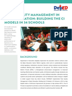 Total Quality Management in Basic Education: Building The Continuous Models in 34 Schools