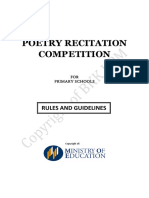 poetry recitation primary   schools