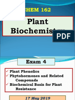 CHEM 162 Plant Biochemistry Exam 4 Notes