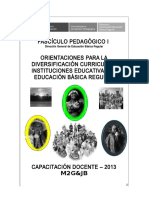 PROCESO DIVERSIFICACIÓN PLANIFICACIÓN CURRICULAR