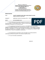 Navotas City Fire Station Officer's Application for Promotion to FO2
