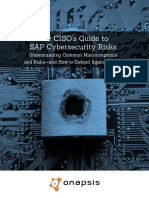 Ebook The CISO Guide To SAP Cybersecurity Risks