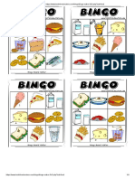 Create 3x3 Food Bingo Cards Online