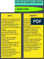 LABORATORY DO's and DONT'S