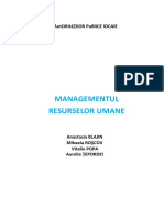 Managementul Resurselor Umane