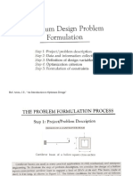 Optimum Design Problem Formulation