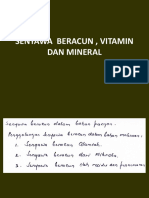 Senyawa Beracun Dan Vitamin, Mineral