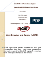 Perkembangan Data LIDAR Dan LIDAR Drone