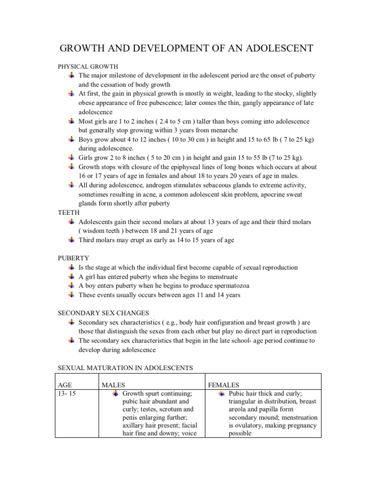 Adolescent Development Challenges | PDF | Puberty | Adolescence