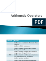 06arithmetic Operators