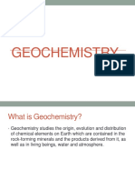 GEOCHEMISTRY: THE STUDY OF ELEMENT DISTRIBUTION ON EARTH