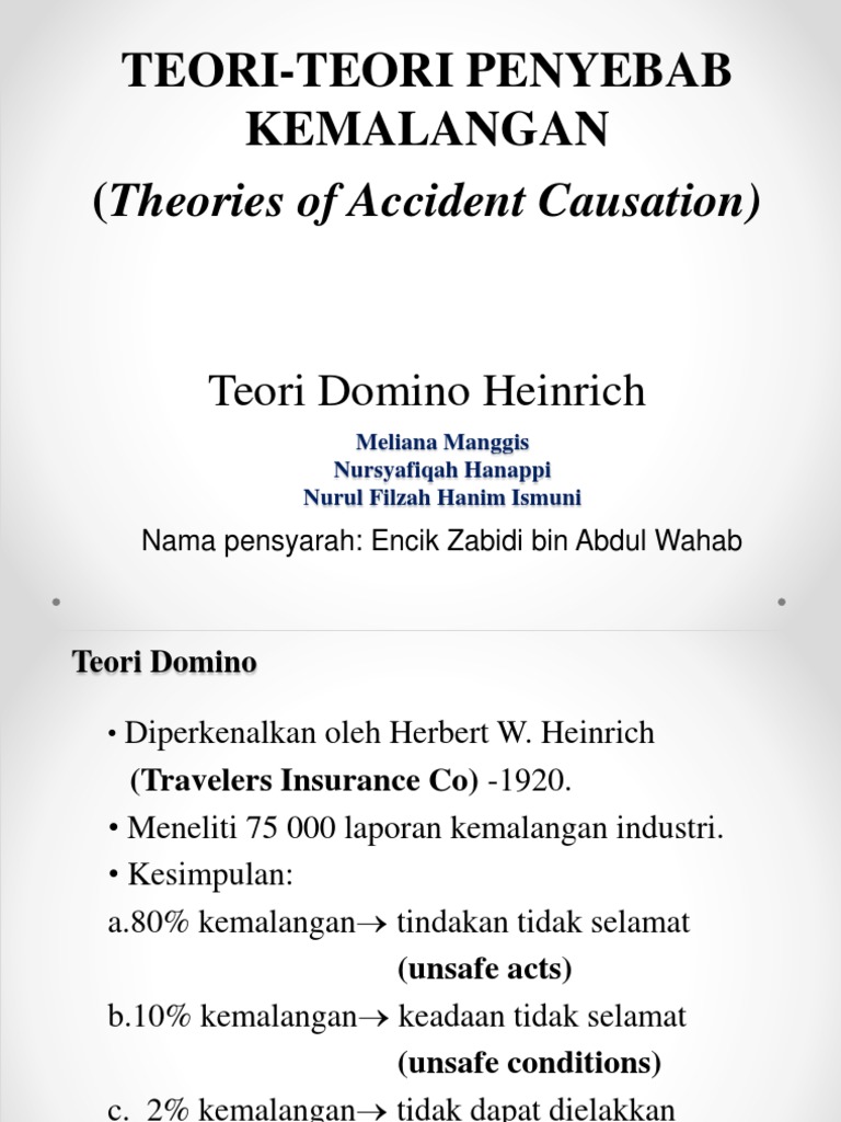 Teori Domino Heinrich Pdf