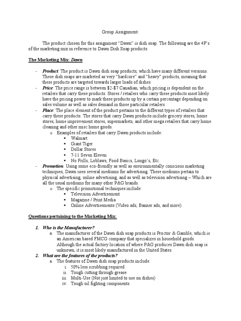 Group Assignment - Marketing PDF | PDF | Retail | Advertising