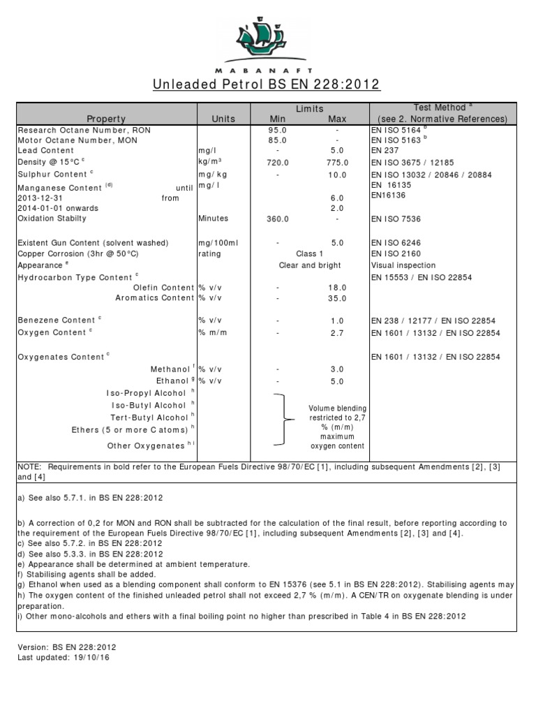 Benzina | PDF | Gasoline | Ethanol