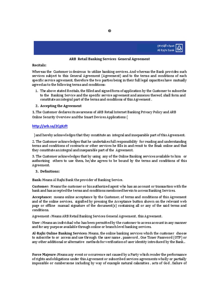 Online Banking Agreement (En) | PDF | Cheque | Information Security