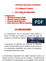 Teorías y Tipo de Migración