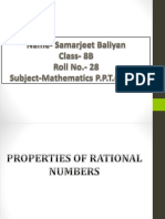 Rational numbers properties