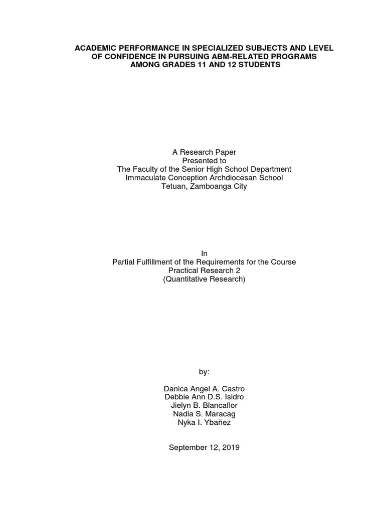 PAPERFIN | Download Free PDF | Self Efficacy | Statistics