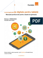 408 Competente Digitale Pentru Tableta Manualul Profesorului PDF